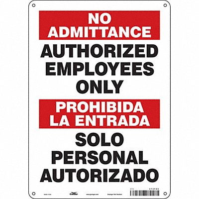 Safety Sign 14 inx10 in Aluminum