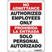 Safety Sign 14 inx10 in Aluminum