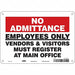Safety Sign 7 in x 10 in Aluminum
