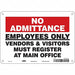 Safety Sign 7 inx10 in Polyethylene