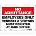 Safety Sign 10 inx14 in Polyethylene