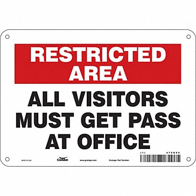 Safety Sign 7 in x 10 in Vinyl
