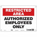 J7024 Safety Sign 7 in x 10 in Aluminum