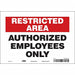 J7024 Safety Sign 7 inx10 in Vinyl