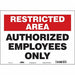 J7024 Safety Sign 10 inx14 in Vinyl