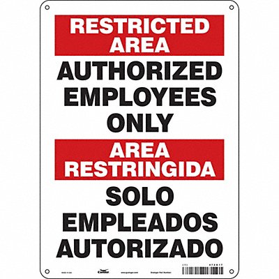 Safety Sign 14 inx10 in Aluminum