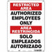 Safety Sign 14 inx10 in Aluminum