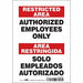 Safety Sign 10 inx7 in Vinyl