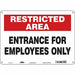 Safety Sign 10 inx14 in Aluminum