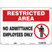 J7026 Safety Sign 10 inx14 in Aluminum