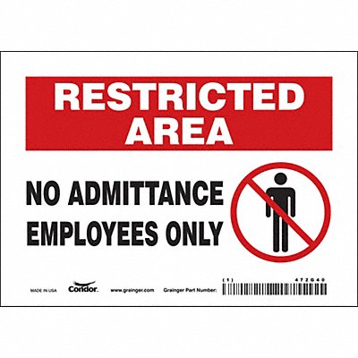 J7026 Safety Sign 5 inx7 in Vinyl