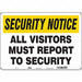 Safety Sign 14 in x 20 in Aluminum