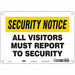 Safety Sign 7 in x 10 in Polyethylene