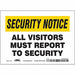 Safety Sign 5 in x 7 in Vinyl