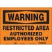 J7957 Safety Sign 10 inx14 in Vinyl