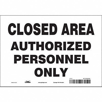 Safety Sign 7 inx10 in Vinyl