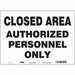 Safety Sign 10 in x 14 in Vinyl