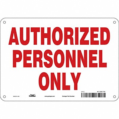 J7005 Safety Sign 7 in x 10 in Aluminum