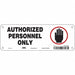 Safety Sign 3.5in x 10in Aluminum