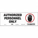 Safety Sign 3.5in x 10in Vinyl PK10