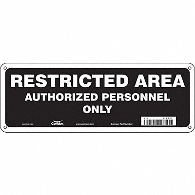 Safety Sign 5 in x 14 in Polyethylene