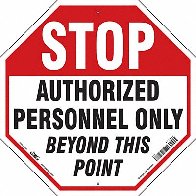 K1796 Safety Sign 24 in x 24 in Aluminum