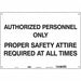 Safety Sign 14 inx20 in Polyethylene