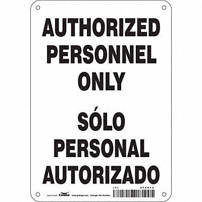 Safety Sign 10 inx7 in Polyethylene