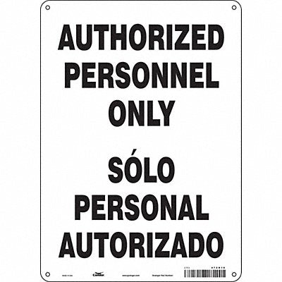 Safety Sign 14 in x 10 in Polyethylene