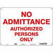 Safety Sign 10 inx14 in Aluminum