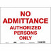 Safety Sign 10 inx14 in Vinyl