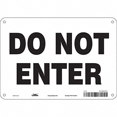 Safety Sign 7 inx10 in Polyethylene