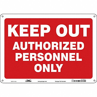 Safety Sign 10 inx14 in Aluminum