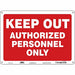 Safety Sign 10 inx14 in Aluminum