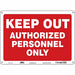 Safety Sign 10 inx14 in Polyethylene