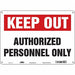 Safety Sign 10 inx14 in Aluminum