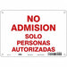 Safety Sign 7 in x 10 in Polyethylene