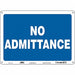 Safety Sign 10 in x 14 in Aluminum