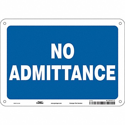 Safety Sign 7 in x 10 in Polyethylene