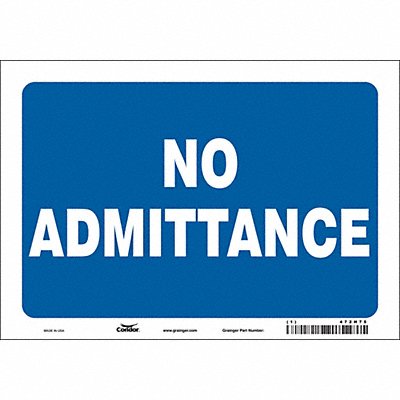 Safety Sign 7 in x 10 in Vinyl