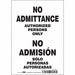 Safety Sign 10 in x 7 in Vinyl