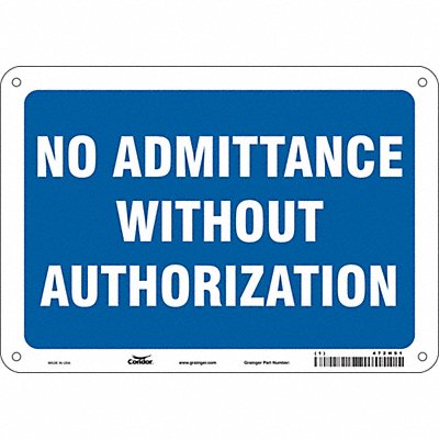 Safety Sign 7 inx10 in Polyethylene
