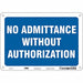 Safety Sign 7 inx10 in Polyethylene