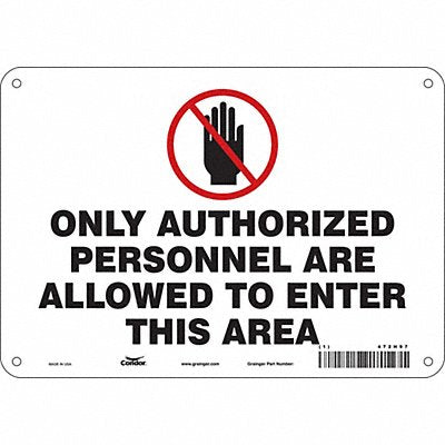 Safety Sign 7 inx10 in Polyethylene