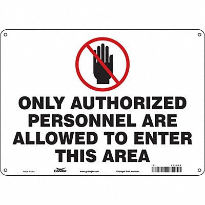 Safety Sign 10 inx14 in Polyethylene