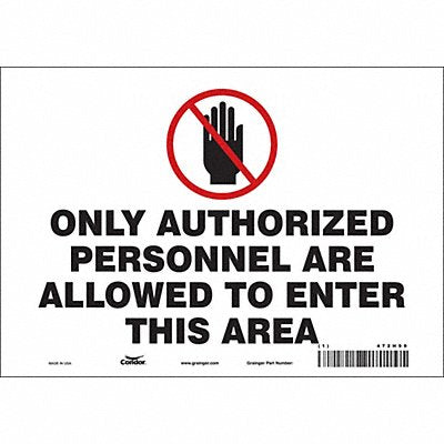 Safety Sign 7 inx10 in Vinyl