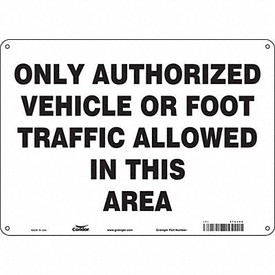 Safety Sign 10 inx14 in Polyethylene