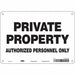 Safety Sign 7 in x 10 in Aluminum