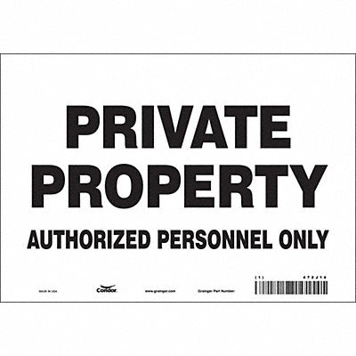Safety Sign 7 in x 10 in Vinyl