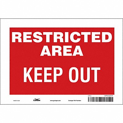 Safety Sign 7 inx10 in Vinyl